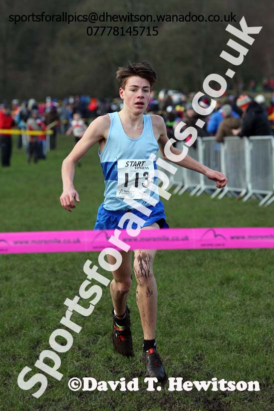 Boys under-15 Northern Cross Country Champs., Witton Park, Blackburn. Photo: David T. Hewitson/Sports for All Pics